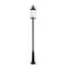Z-Lite Roundhouse 1 Light Outdoor Post Mounted Fixture, Black And Clear Seedy 569PHXL-511P-BK - alternate 5